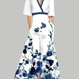 Lea | Tengerparti Glam Elegáns Félhosszú Maxi Ruha Szett
