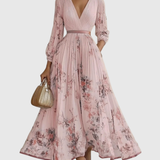 Rowella | Elegáns Plissé Maxi Ruha