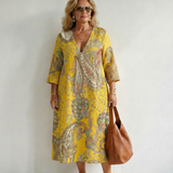 Julianna | Puha Paisley Midi Ruha