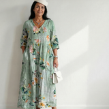 Erika | Puha Tartású Midi Ruha