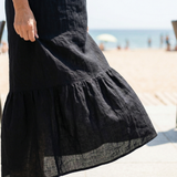 Ismerie | Könnyű Drape Midi Ruha