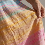 Dorottya | Kényelmes Gradient Csíkos Midi Ruha