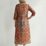 Margit | Kényelmes Patchwork Midi Ruha
