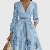 Rowella | Elegáns Plissé Maxi Ruha
