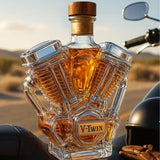 V-twin motoros whiskyüveg