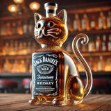 Macska whisky üveg