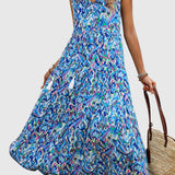 Edit™ | Bohém Batik Mintás Maxi Ruha