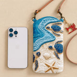 The Island Turtle Steppelt Vékony Telefon Crossbody Táska LD11