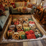 Yorkshire-terrier szőnyeg az ünnepségre