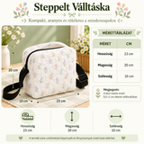 Bohó nap és szivárvány steppelt keresztpántos táska