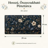 Erdei állatok mintás hosszú, összehajtható pénztárca