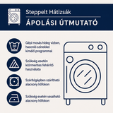 Lila virágmintás patchwork steppelt hátizsák