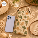 Boho-trópusi steppelt telefontáska