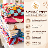 Aranyos szellem-, tök- és koponyamintás patchwork steppelt ágyneműgarnitúra
