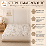 Tök, szellem és napraforgó mintás patchwork steppelt matracvédő