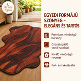 Égi fekete macska és szellem egyedi formájú szőnyeg, kristálybársony stílusú