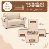 Kísérteties boszorkánycica és töklámpás mintás steppelt ülőkanapé