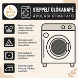 Őszi fekete macskás steppelt kanapéülés