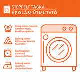 Napraforgó és tök mintás steppelt táska