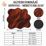 Égi fekete macska és szellem egyedi formájú szőnyeg, kristálybársony stílusú