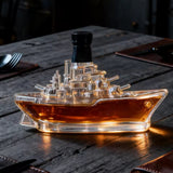 Hadihajó whisky üveg