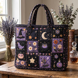 Gótikus őszi steppelt shopper táska