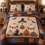 Kísértetiesen aranyos halloweeni steppelt ágyneműgarnitúra