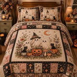 Aranyos szellemes halloween-i steppelt ágyneműgarnitúra
