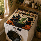 Halloween fekete macskás boszorkány mintás steppelt mosógéphuzat LD22QLTWMC