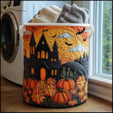Halloween kísértetházas steppelt szennyeskosár