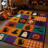 Kísérteties patchwork Halloween szőnyeg