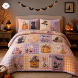 Pasztell Halloween patchwork steppelt ágyneműgarnitúra