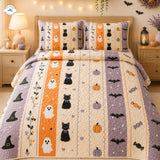 Aranyos halloween témájú patchwork steppelt paplanhuzatgarnitúra