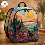 Floral Mountain Quilted Backpack TG10