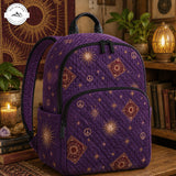 Boho Celestial Quilted Backpack TN11