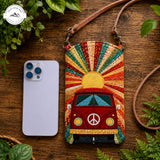 Camper Sunburst Steppelt Vékony Keresztpántos Telefontáska TN17