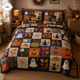 Hangulatos halloween-i patchwork steppelt ágyneműgarnitúra