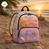 Ocean Sea Turtle Personalized Quilted Backpack TP02