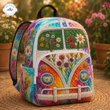 Hippie Camper Van Quilted Backpack TP03