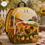Country Chickens & Barn Quilted Backpack TP13