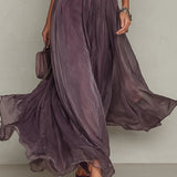 Ashley | Vintage Elegáns Chiffon Maxi Ruha