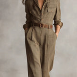 Anna™ - Karierter Eleganter Jumpsuit