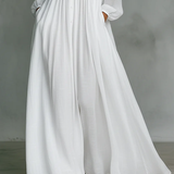 Léonie™ | Minimalista Maxi Ruha Felső Gallérral