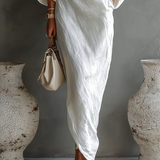 Elise™ | Elegáns Egyvállas Maxi Ruha Fehérben