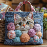 Csavart macskamintás steppelt tote táska