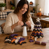 Cuki szellem és tök – DIY steppelt halloweeni karácsonyfa-készlet a kísérteties szezonra